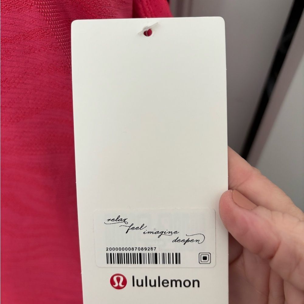 NWT Lululemon Racer Back Hot Pink Tank Top - Picture 3 of 5